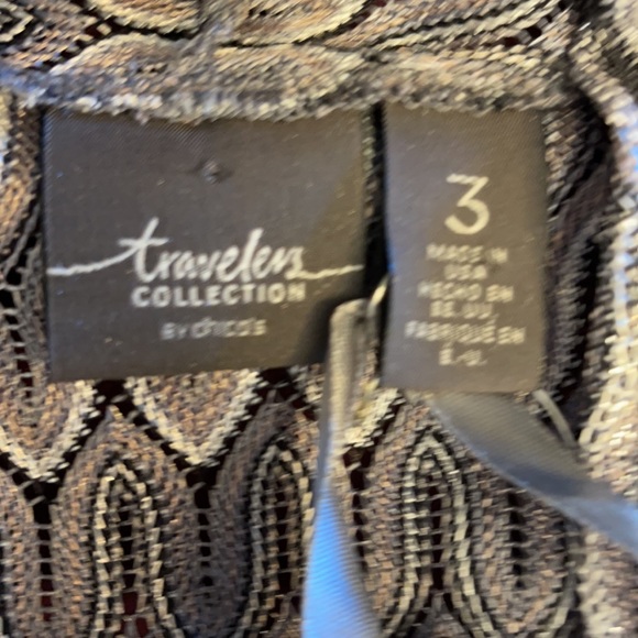 Chico's Gray Patterned Jacket - Picture 7 of 7